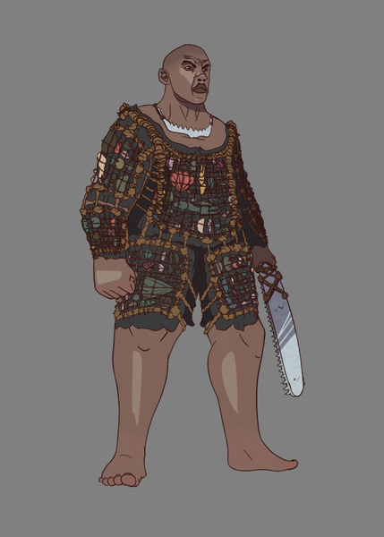 Fully rendered character art