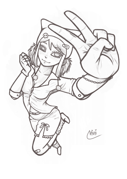 full body cat beanie girl