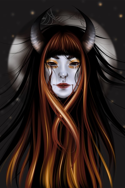 Dark fantasy portrait