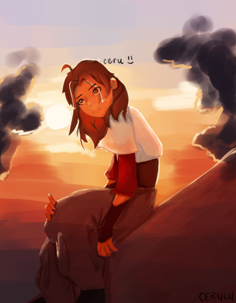 Colored full body drawing