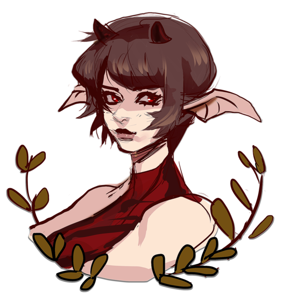 Head Sketch Colored