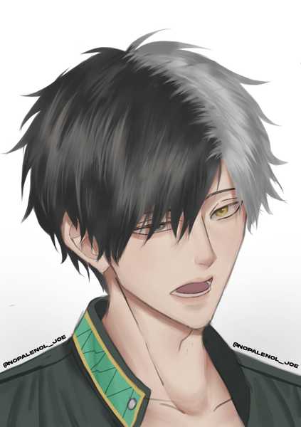 Semi realism headshot colored