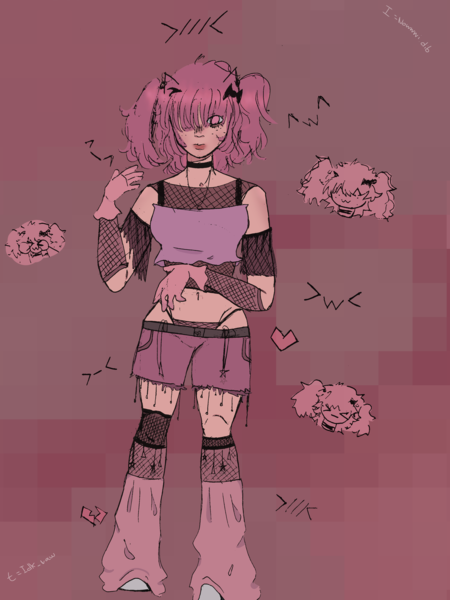 Lineart Colored full body detailed