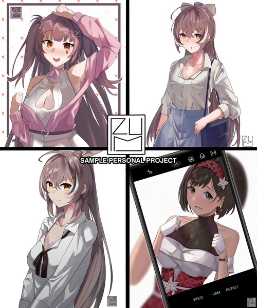 colored anime style