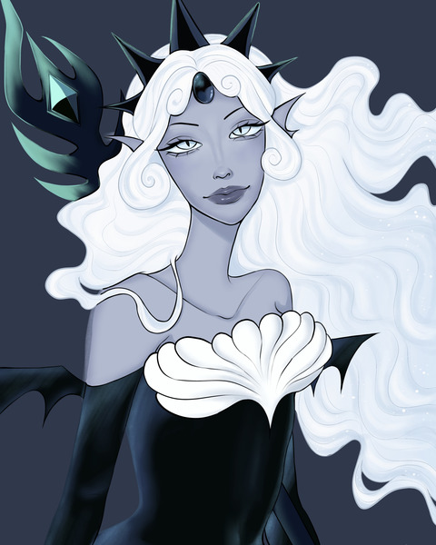 Rendered drawing waist up