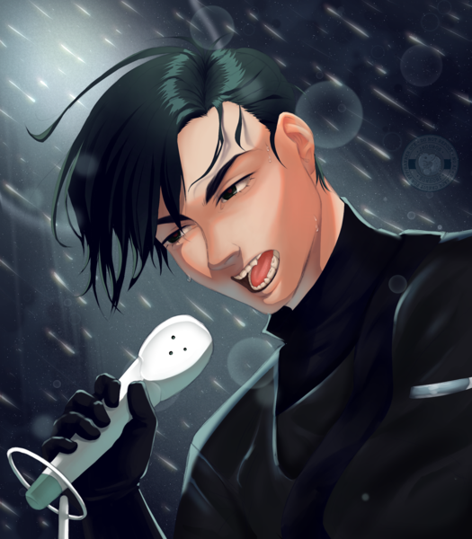 Colored headshot w/ BG