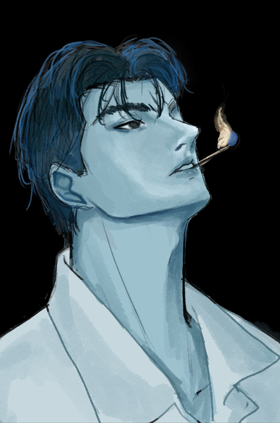 semi realism fanart headshot