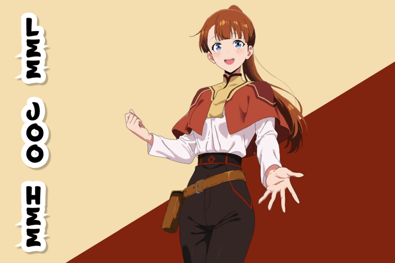 Custom Coloured Anime Character Design