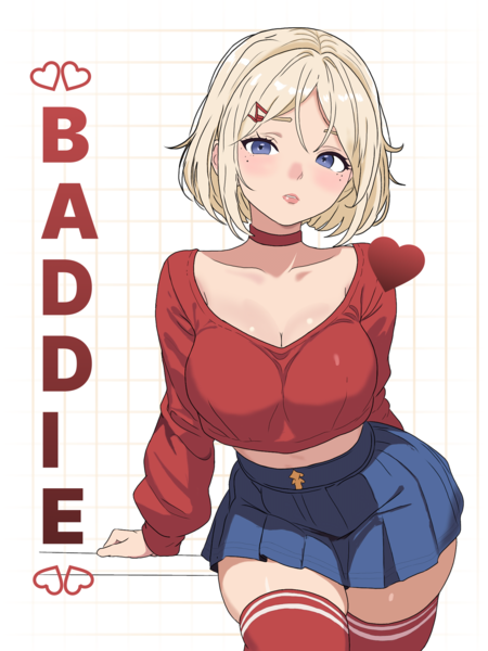 NSFW Baddie anime character 