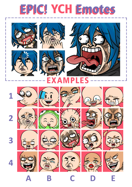 Custom Emotes YCH for stream