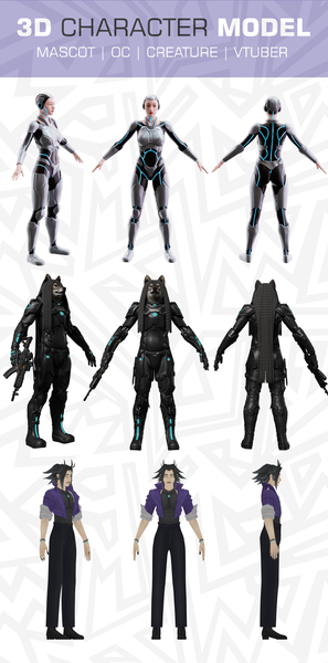 Full body 3D Character modeling  