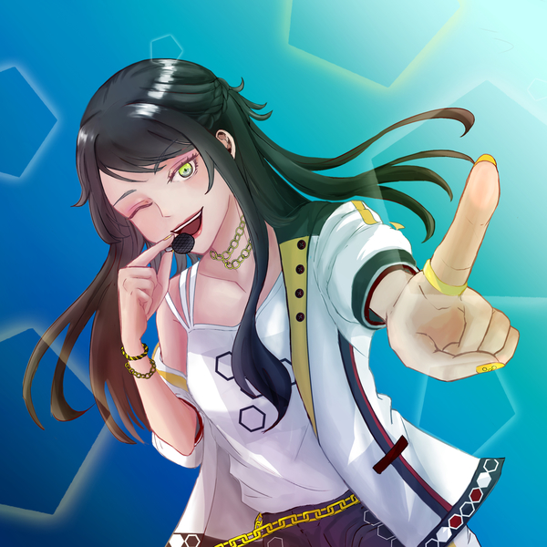 Colored anime art style 