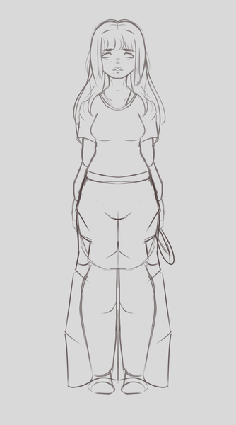 Coloured Full-Body Sketch