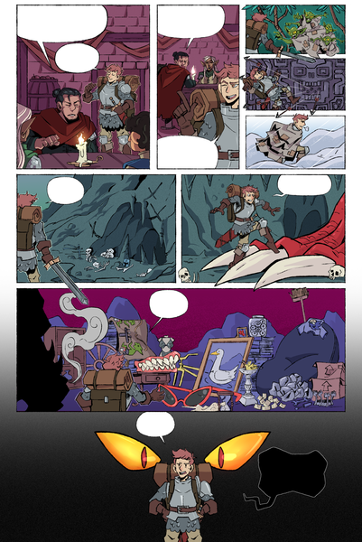 colored comic page
