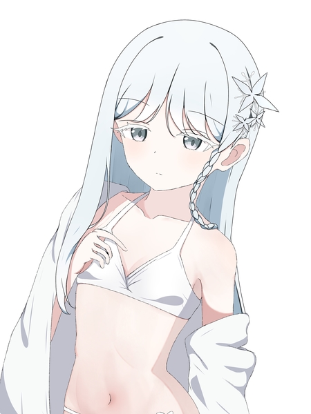 Half body, simple pose, no bg