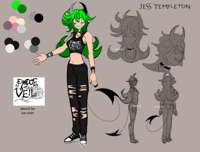 Colored reference sheet