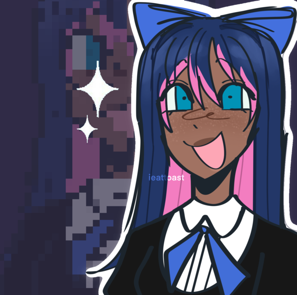 Colored bust up 