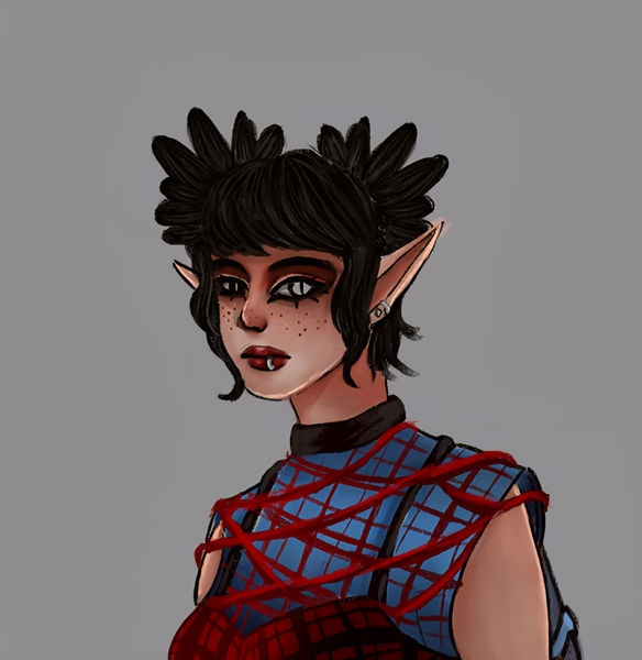  Colored Bust-Up Character Illustration 