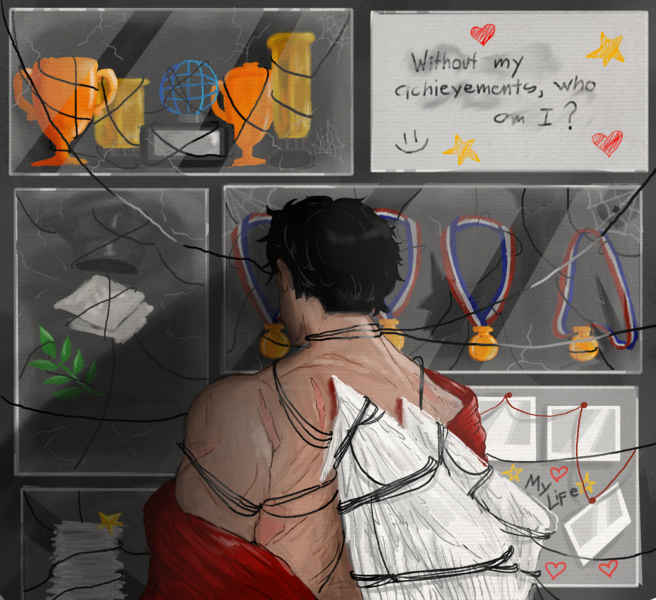 i do random art, fan arts or anything ;3