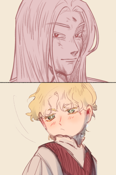 Anime sketch color or flat