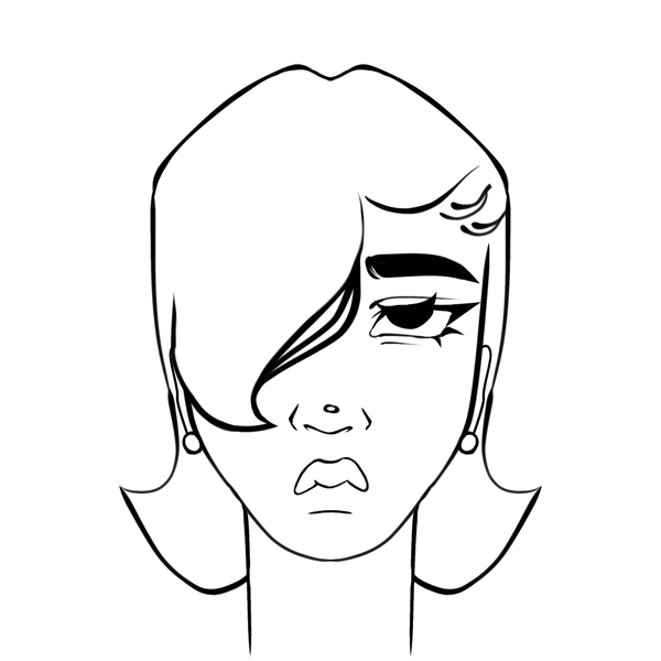 Sketch of a headshot