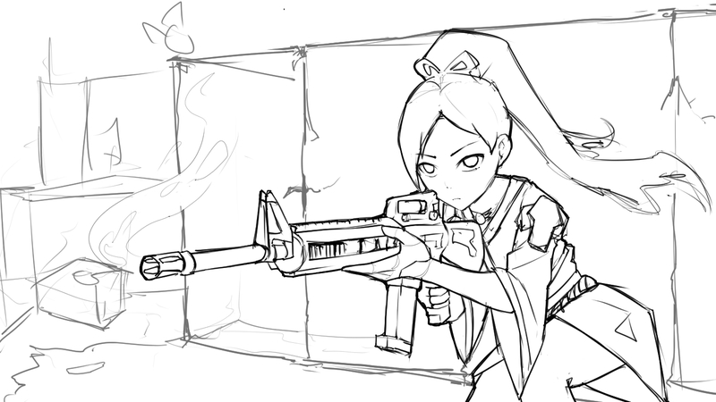 sketch anime for $3