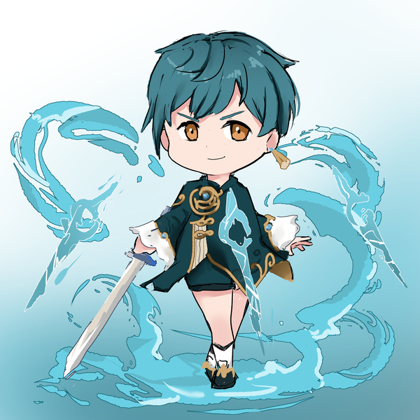 colored simple chibi