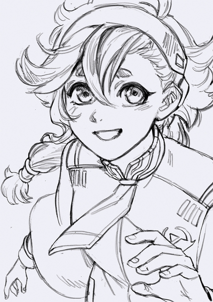 Half Body Digital Sketch