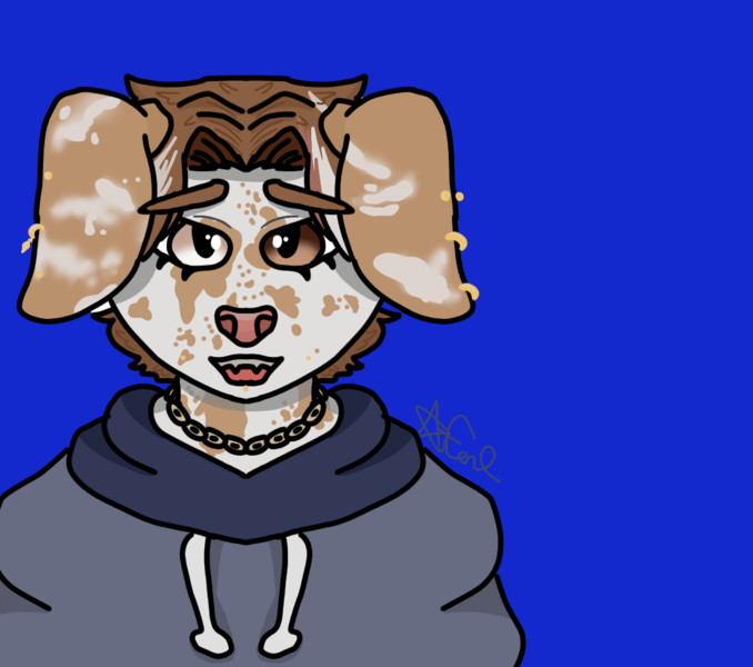 Colored bust 