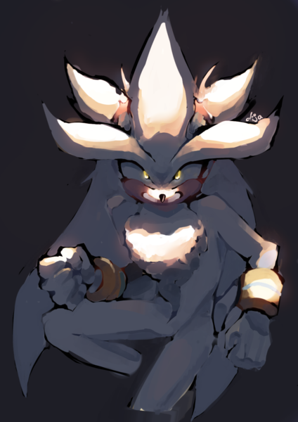 Fully rendered half-body sonic