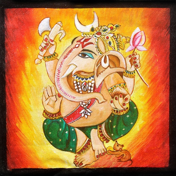 Ganpati the Great Divine- Original Acrylic Painting