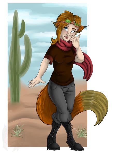 Shaded Full Body w/ simple background