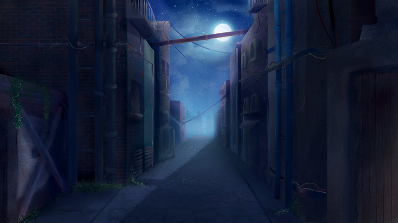 Alleyway Background Alleyway  Alleyway Background and the Tramp Lady and  Thrasher Alleyway Alley Anime HD wallpaper  Pxfuel