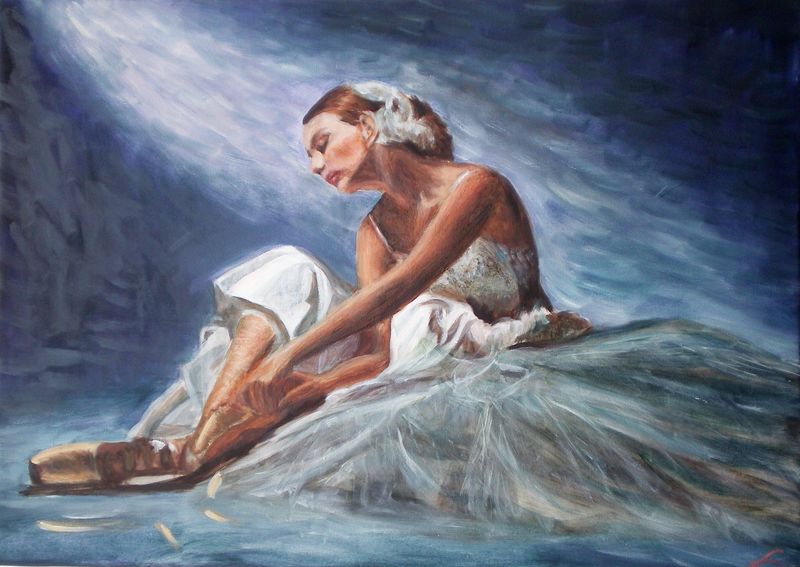 Balley dancer painting