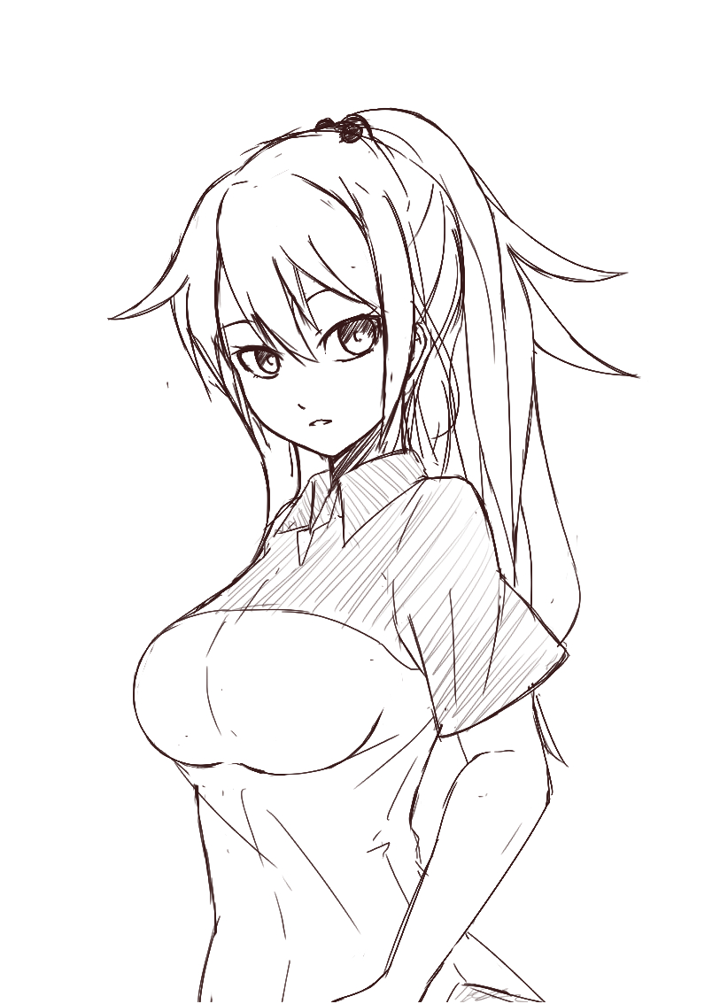 body sketch anime