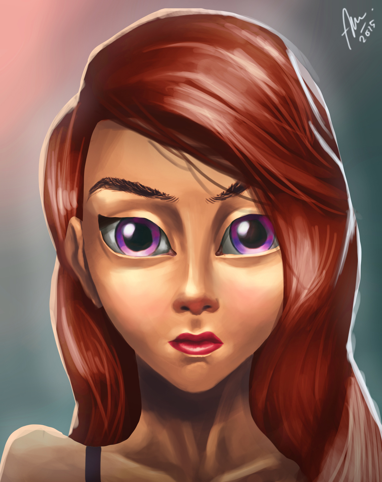 Full Painted (colored) HEAD SHOT - Artists&Clients