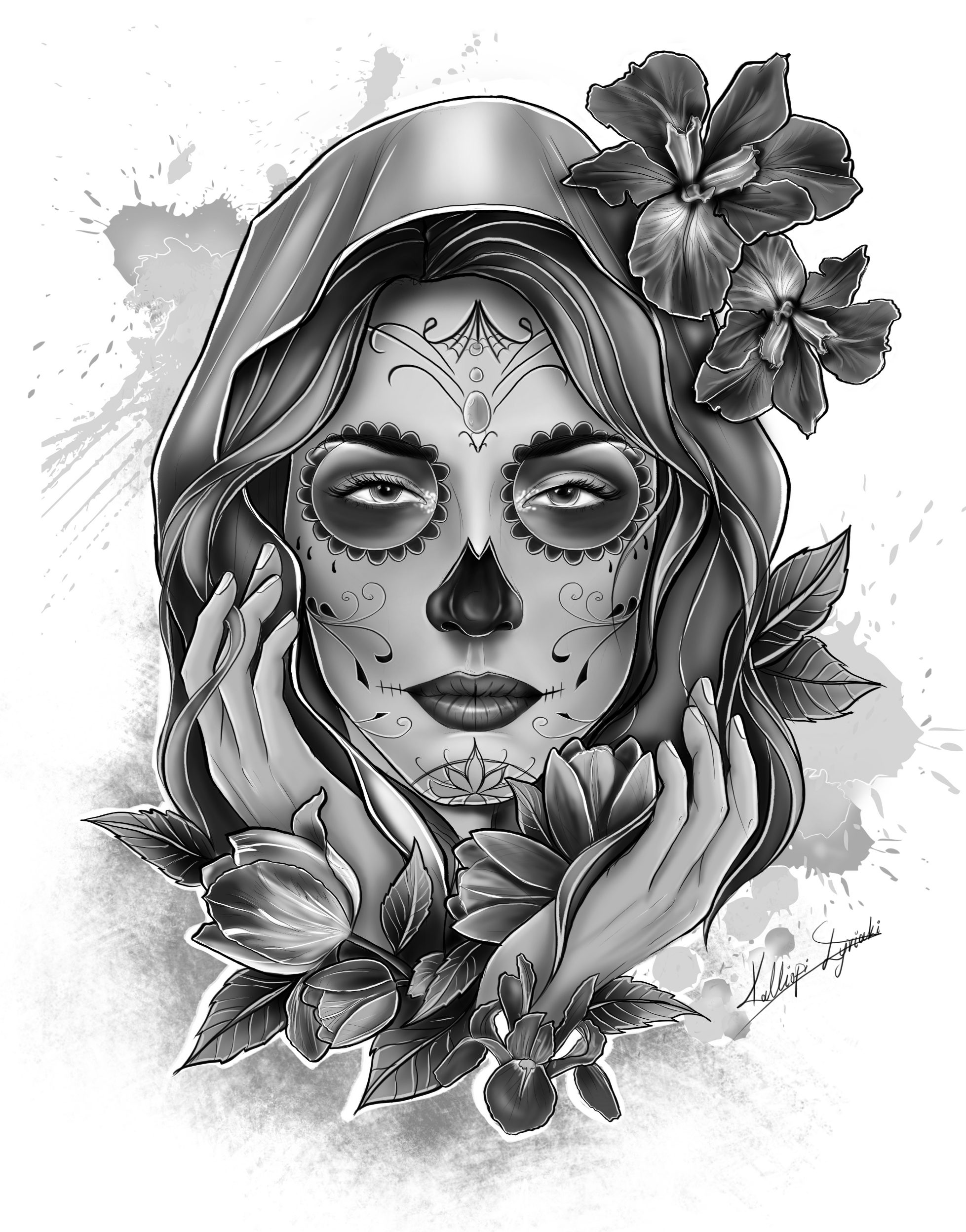 Tattoo Design (medium size) - Artists&Clients