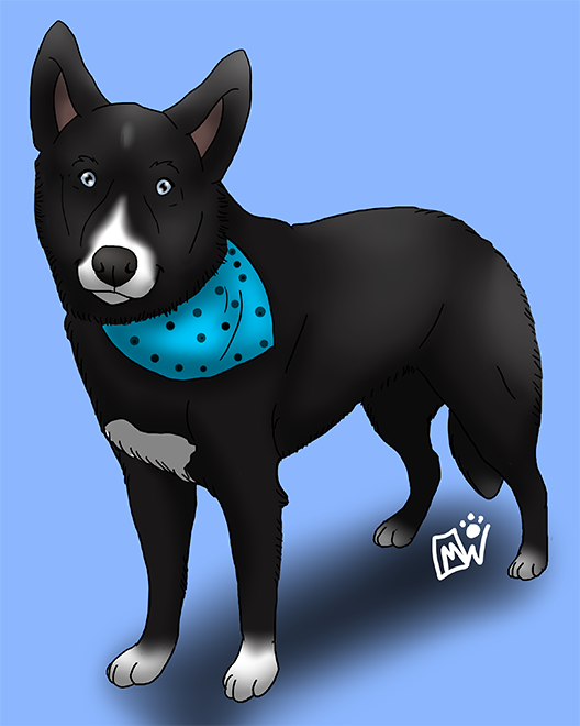 Full Body Pet Portrait - Artists&Clients