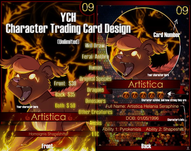 Character Trading Card (Front)