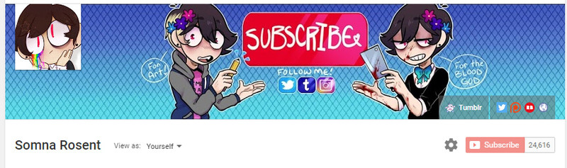 Youtube Channel banner Art