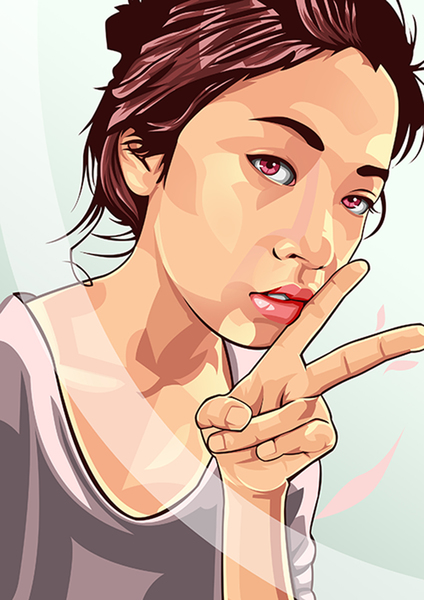 Vector Cartoon Portrait