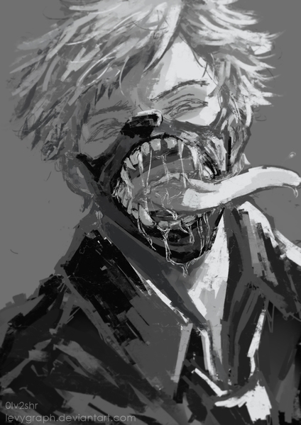 B/W Sketchy Painting