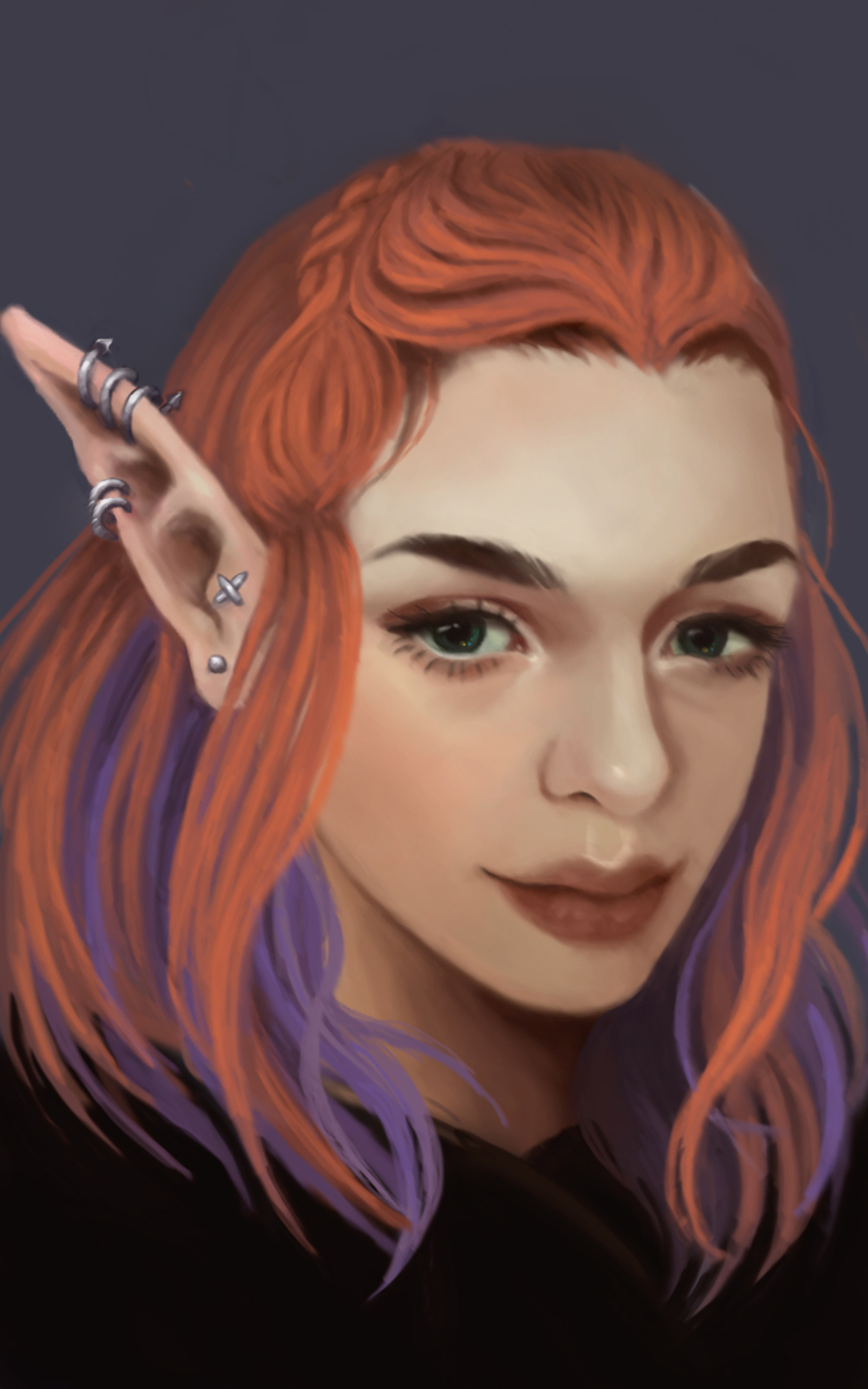 Colored semi-realistic portrait - Artists&Clients