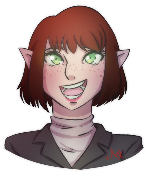 Full Color Linearted Headshot