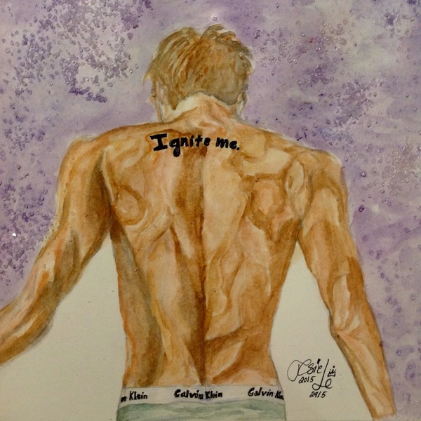 Watercolor painting: portrait or half-body(from the waist up)