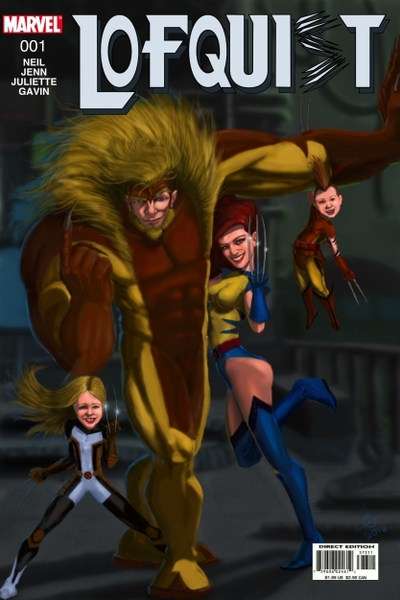 Superhero/sci-fi Family Portrait