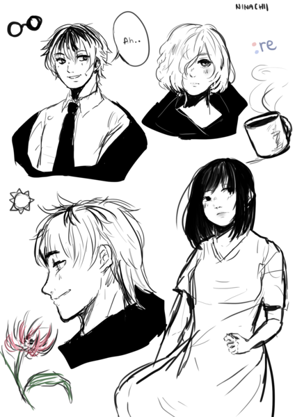 Sketch page (4 characters)