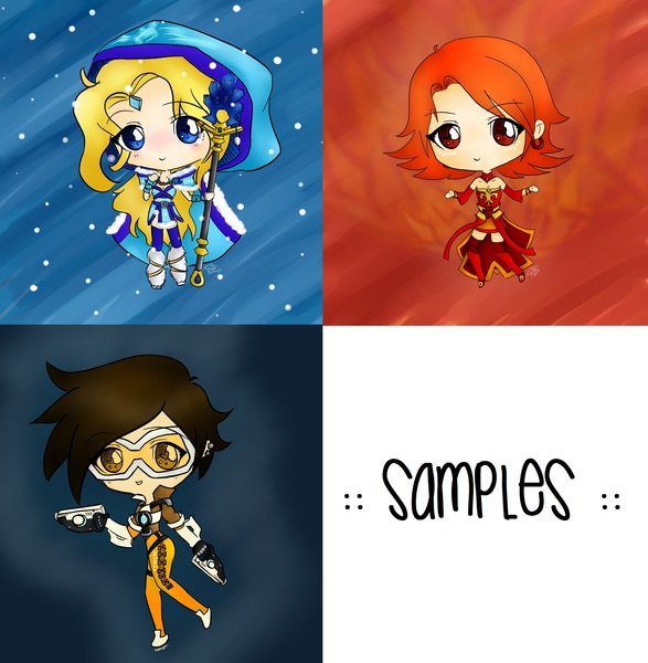 Full-coloured Chibi Characters