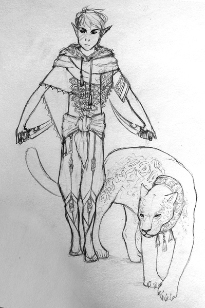 Full-body Character Design - Sketch