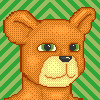 Pixel art avatar portrait